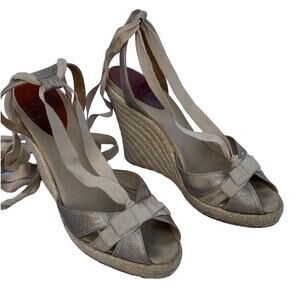 Christian Louboutin "Isa" Espadrille Wedges (Size 40/US 10)